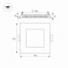 Встраиваемый светильник Arlight DL-142x142M 13W 3000K IP40 020130