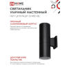 Светильник уличный настенный двусторонний IN HOME НБУ ЦИЛИНДР-2хА60-BL алюминиевый черный IP54 4690612059167