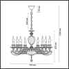 Подвесная люстра Odeon Light Siena 3929/8