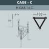Парковый фонарь FUMAGALLI HOREB ADAM/SIMON 3L U33.208.M30.AXH27
