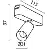 Трековый светильник Maytoni Focus LED TR103-1-5W4K-M-B