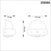Ландшафтный настенный светильник IP54 LED 4000K 7W 85-265V CALLE 358566 STREET NT21 000 темно-серый   NOVOTECH CALLE 358566