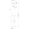 Подвесной светильник Eurosvet Spire 90269/1 черный/золото