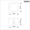 Ландшафтный настенный светильник IP54 LED 4000K 8W 85-265V CALLE 358565 STREET NT21 000 темно-серый   NOVOTECH CALLE 358565