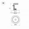 Встраиваемый светильник Arlight CL-SIMPLE-R78 9W 3000K IP20 028147