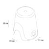 Корзина для белья FIXSEN Wendy 2в1 белая (FX-7073-02)