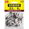 Алюминиевые заклепки Color-FIX, 3.2 х 8 мм, RAL 3005 темно-красный, 50 шт., STAYER Professional 3125-32-3005