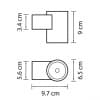 Уличный настенный светодиодный светильник Lightstar Paro 350694
