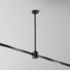 Крепление потолочное Medium 300мм с прямым коннектором питания Flarity черный Maytoni Accessories for tracks Flarity TRA158С-IPC1-B