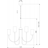 Подвесная люстра Eurosvet Abbey 60164/6 черный