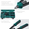 KRAFTOOL Combo2-M10 комбинированный компактный двуручный заклепочник в кейсе 31181