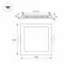 Встраиваемый светильник Arlight DL-225x225M 21W 6000K IP40 020135