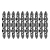 Бита двухсторонняя, PH2-PZ2 х 45 мм, сталь S2, 10 шт. Denzel 11675
