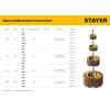 Круг шлифовальный STAYER лепестковый, на шпильке, P80, 60х30 мм 36608-080
