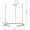 Подвесной светильник Maytoni Motion MOD276PL-L20W3K1