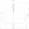 Подвесная люстра Eurosvet Calyx 60169/8 никель