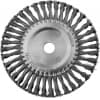 Щетка дисковая для УШМ, жгутированная стальная проволока 0,5 мм, d=200 мм, MIRAX 35140-200 35140-200