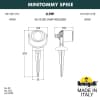 Ландшафтный светильник FUMAGALLI MINITOMMY SPIKE 1M1.001.000.WXU1L