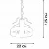 Подвесной светильник Vitaluce V1350-7/1